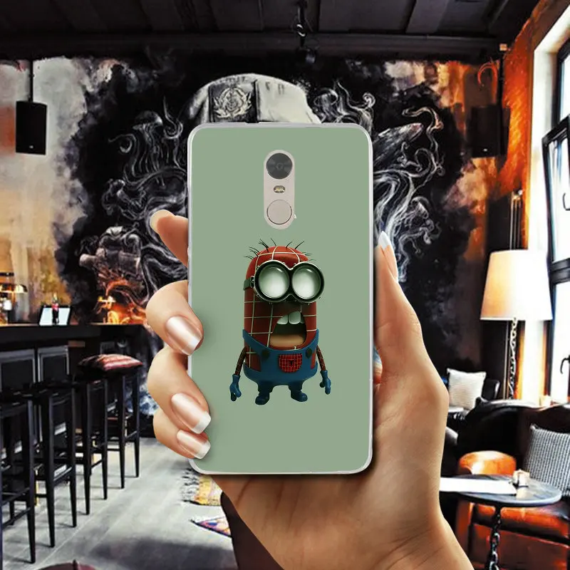 Cute Funny Yellow Minions For Xiaomi Mi Redmi Note 2 3 3S 4 4X 4A 5 5S 6 8 A1 Pro Plus Shell Soft TPU Silicone Mobile Phone Case |