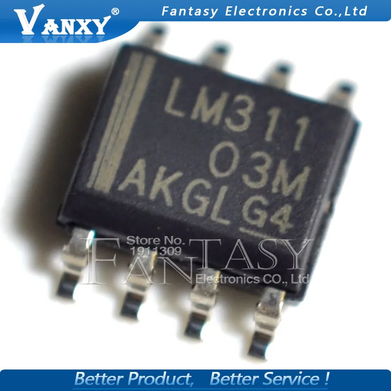 10 шт. LM311DR SOP8 LM311 SOP-8 SMD 311DR Операционные усилители LM311D SOP | Электронные компоненты и
