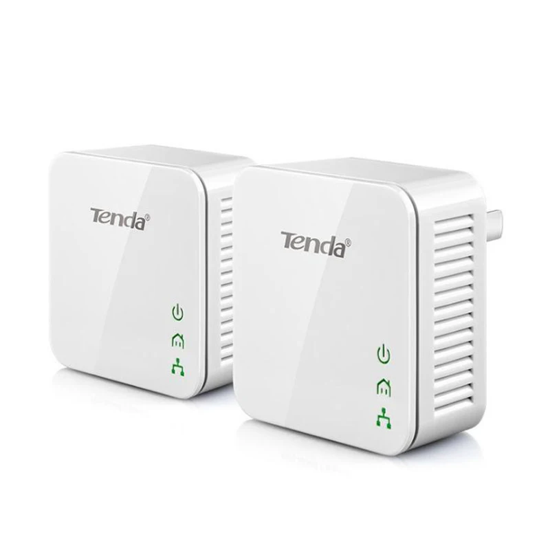 Tenda P202 AV200 мини адаптер Powerline Сетевой стартовый комплект до 200 Мбит/с 1 пара для
