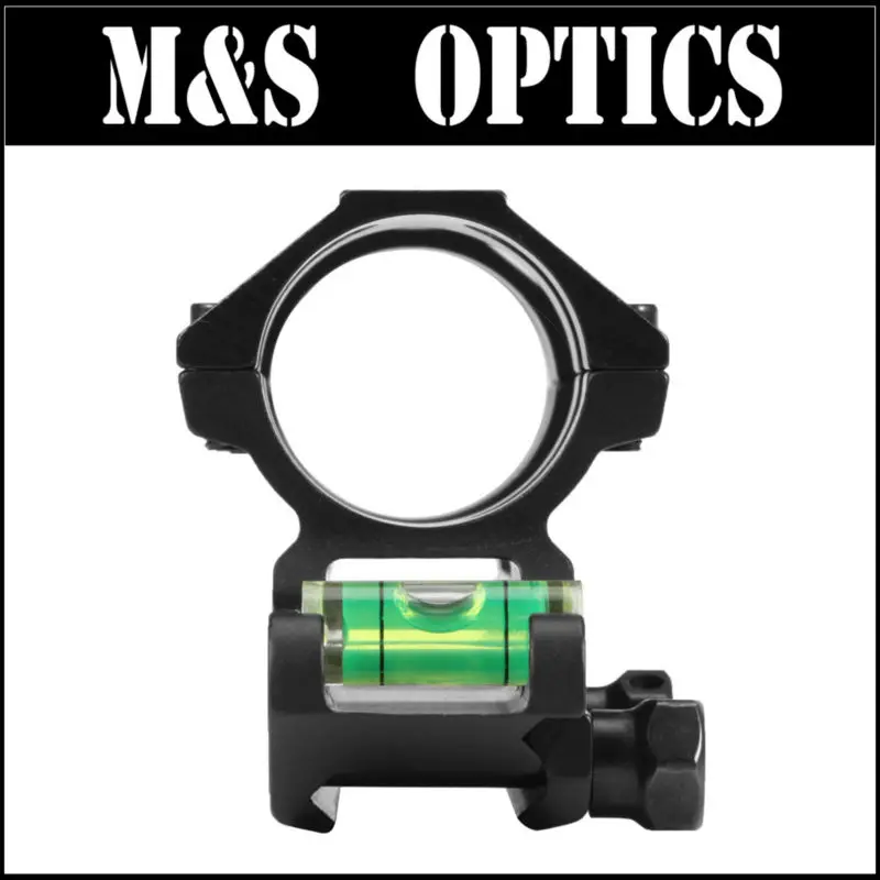 Трубчатое наклонное крепление 30 мм с пузырьковым уровнем Пикатинни 20 кольцо