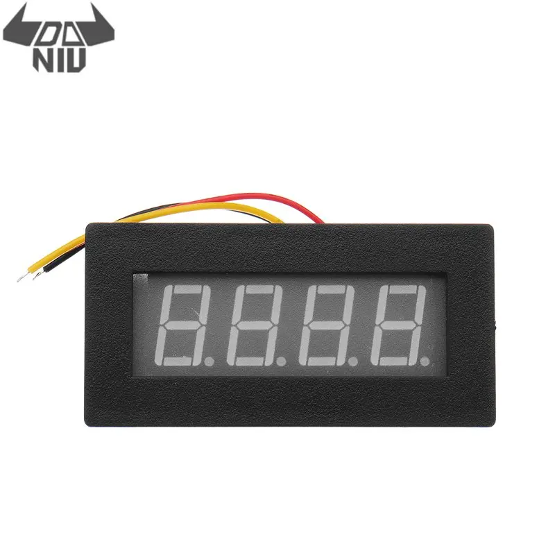 

DANIU Red or Blue Backlight DC 8V~15V 4 Digital LED Blue Red Tachometer RPM Speed Meter Accuracy 5000rpm: 2rpm Embedded Install
