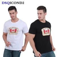 dsqicond2 dsq2 maple leaf icon letter men t shirt summer hipster cool tops tees with mesh baseball trucker cap snapback dad hats