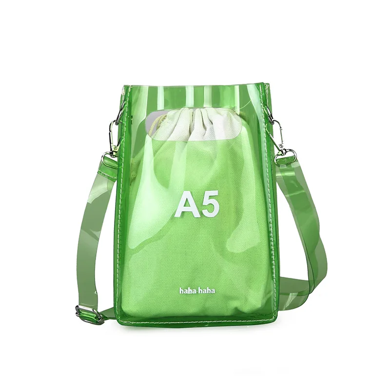 Женская прозрачная сумка через плечо из ПВХ летняя пляжная с клапаном 2019 | Багаж и