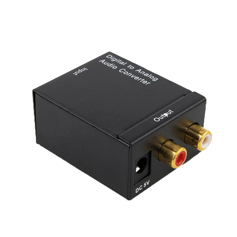 Цифровой аналоговый аудио конвертер оптический коаксиальный RCA Toslink сигнал в