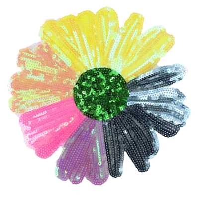 

Sequined Solar Flower Clothing Decoration Repair Clothes Break Hole Large Cloth Patch Sequin Patch