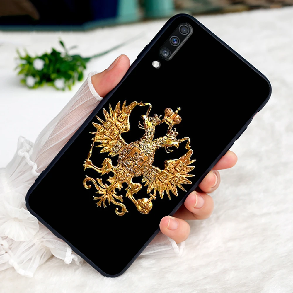 15 Герб России флаг Мягкий чехол для samsung Galaxy A5 A6 A7 A8 A9 плюс A10 A20 A30 A40 A50 A60 A70 M40 крышка - Цвет: 15