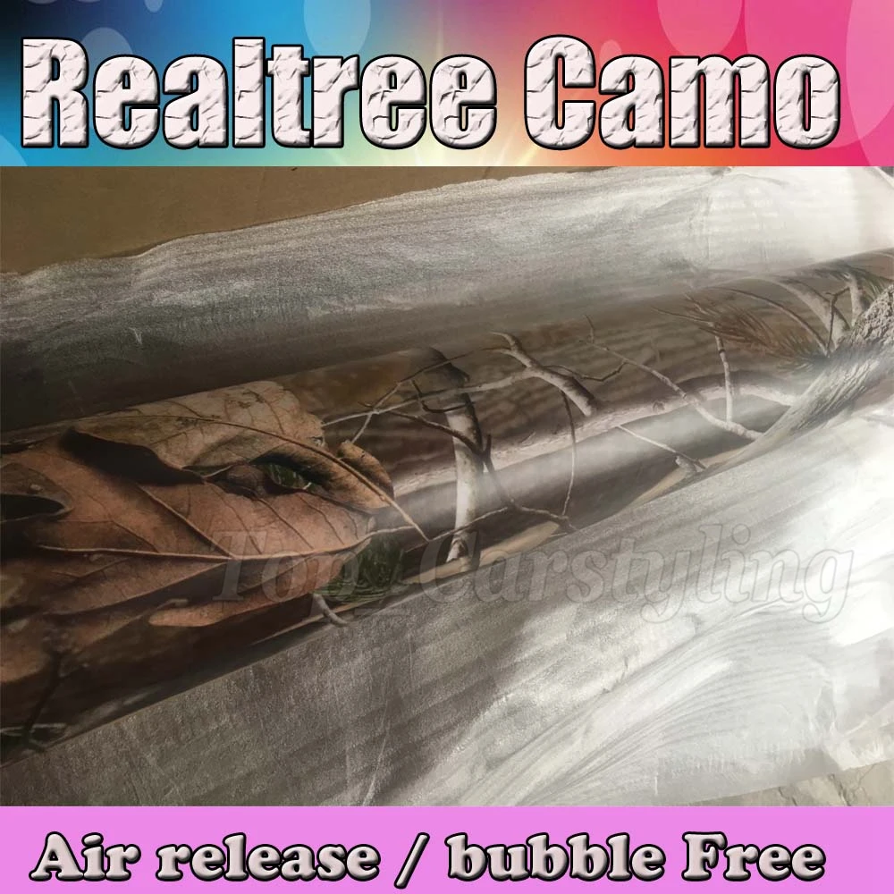 Камуфляжная виниловая пленка для автомобиля Realtree пвх клейкая с изображением