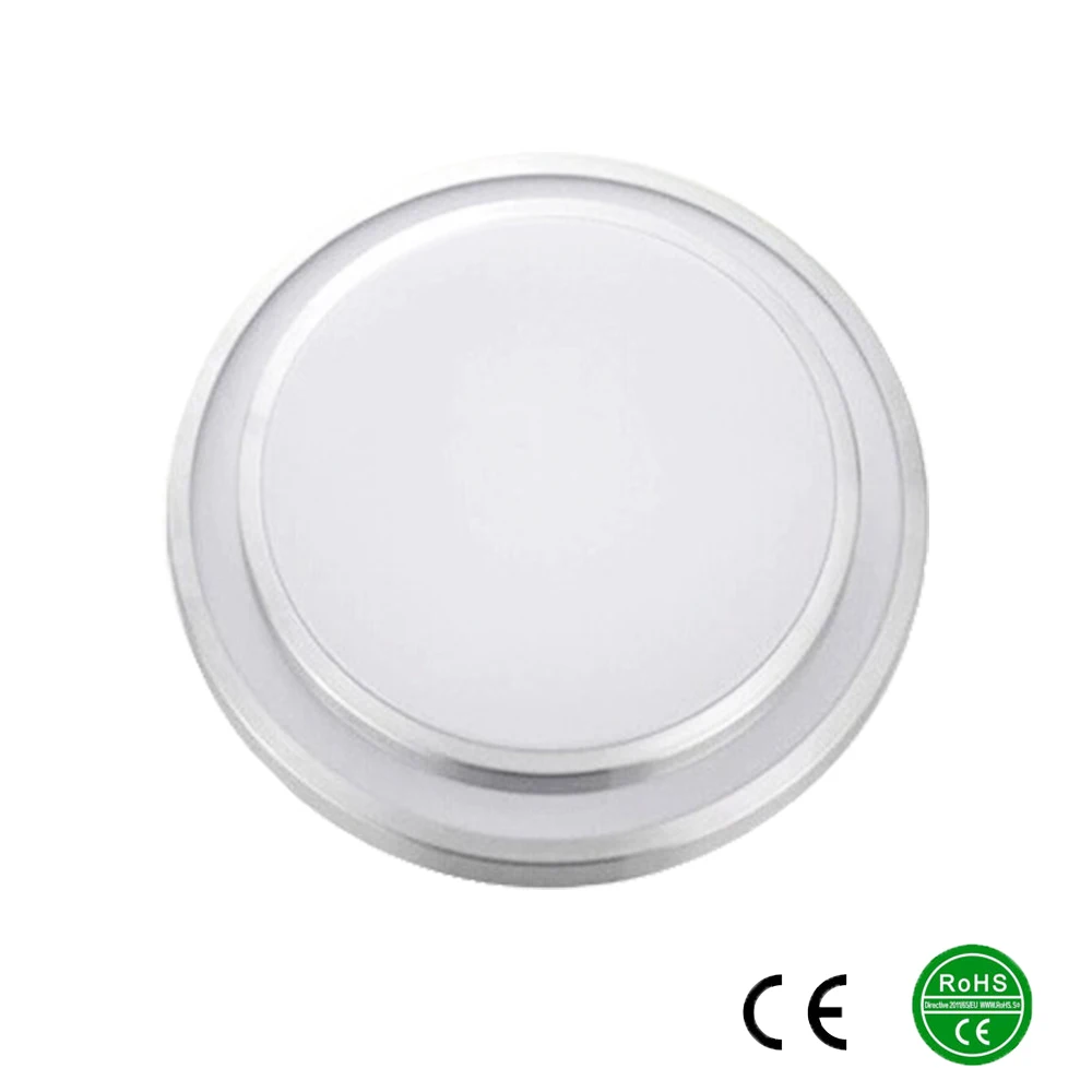 Светодиодный потолочный светильник диаметр 350 мм алюминий + акриловый