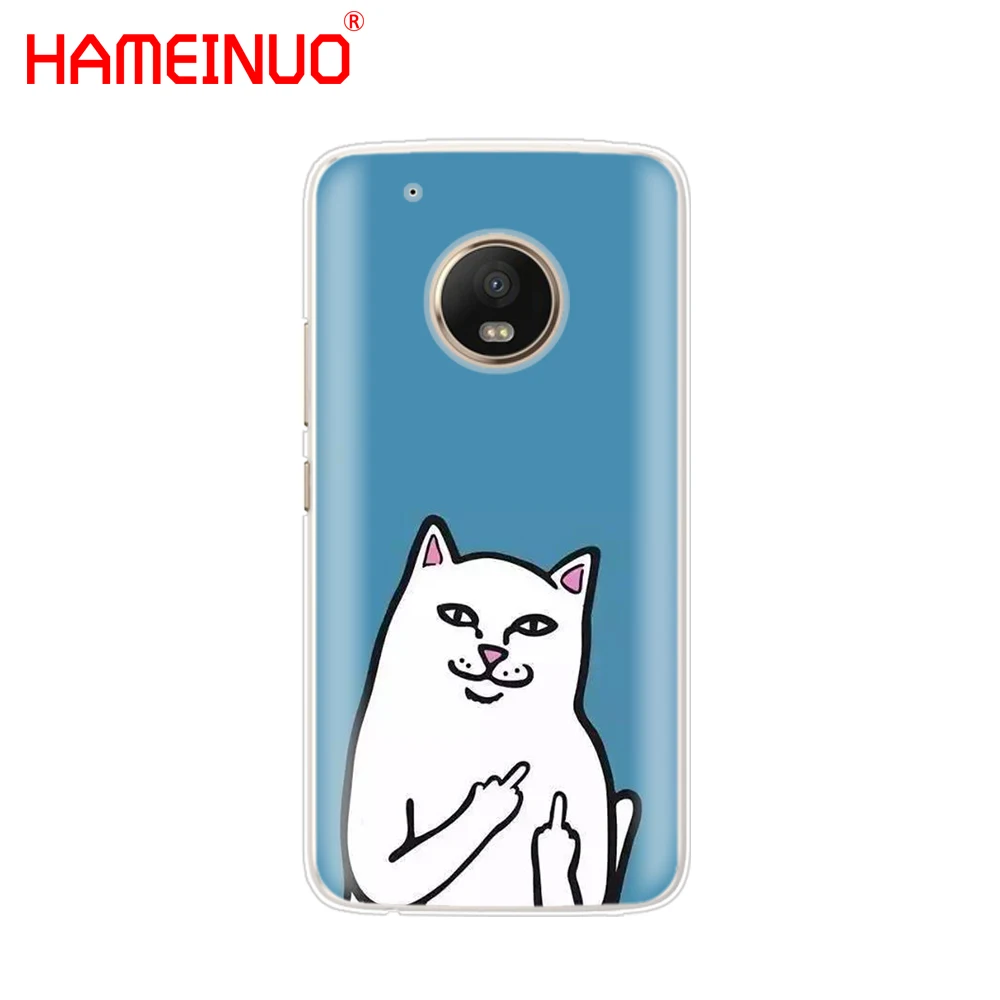 HAMEINUO милый чехол для телефона с изображением собаки и кота Motorola Moto X4 C G6 G5 G5S G4 Z2 Z3