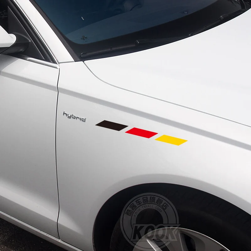 Немецкий флаг полосы декоративные наклейки для кузова автомобиля виниловые