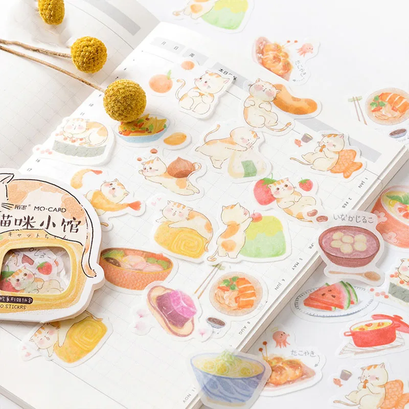 40 шт. Kawaii наклейки с десертом бумажная наклейка удобные пищевые канцелярские s