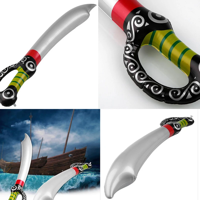 

Children Inflatable Pirate Sword Fun Playing Cosplay Not Wounding Weapon Children Toys Stage Props Inflatable Toy