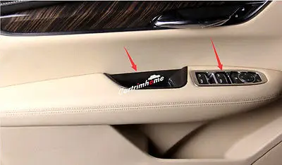 

8* Side Door Storage Box Holder + Door Armrest Cover for Cadillac XT5 2016 2017