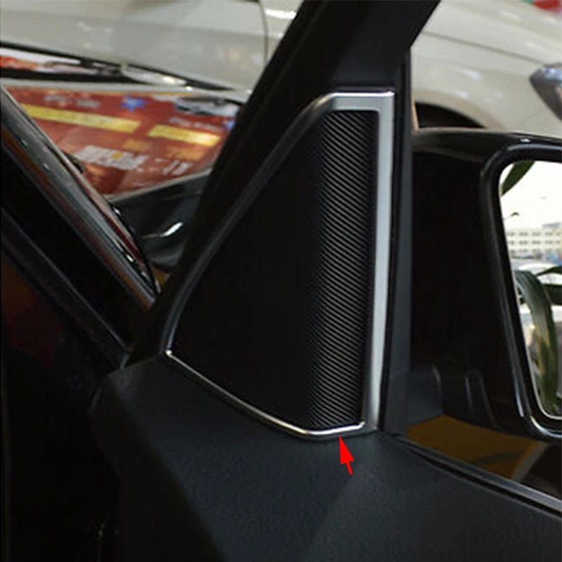 Автомобильный Стайлинг 2 шт./компл. Хромированная Пластина ABS дверь стерео