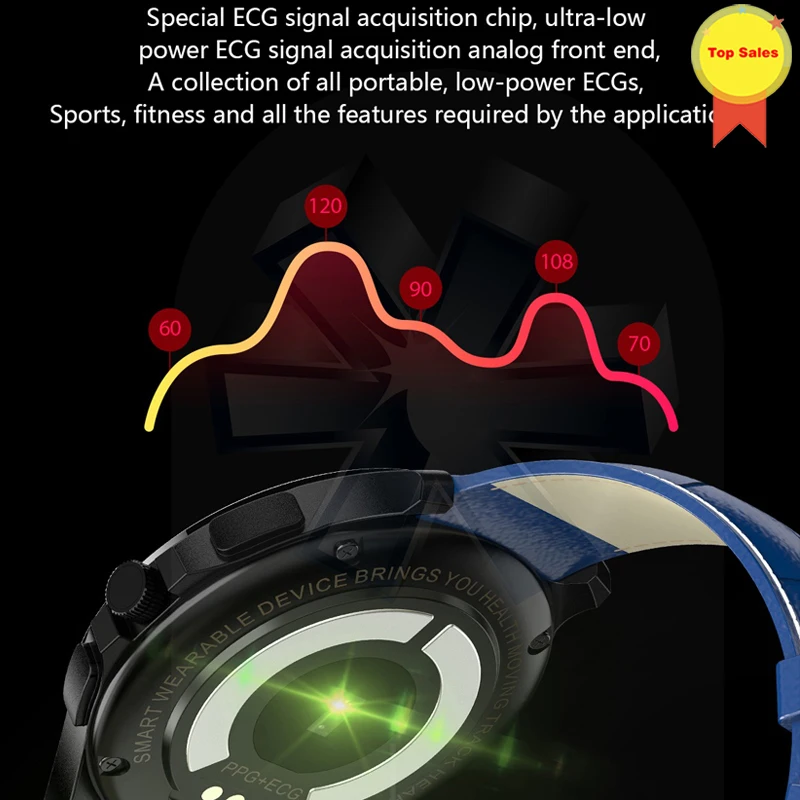 

Smart Watch ECG Sports Watch ECG+PPG ECG HRV Report Heart Rate Blood Pressure Test IP67 Waterproof Smart Wristband healthy care