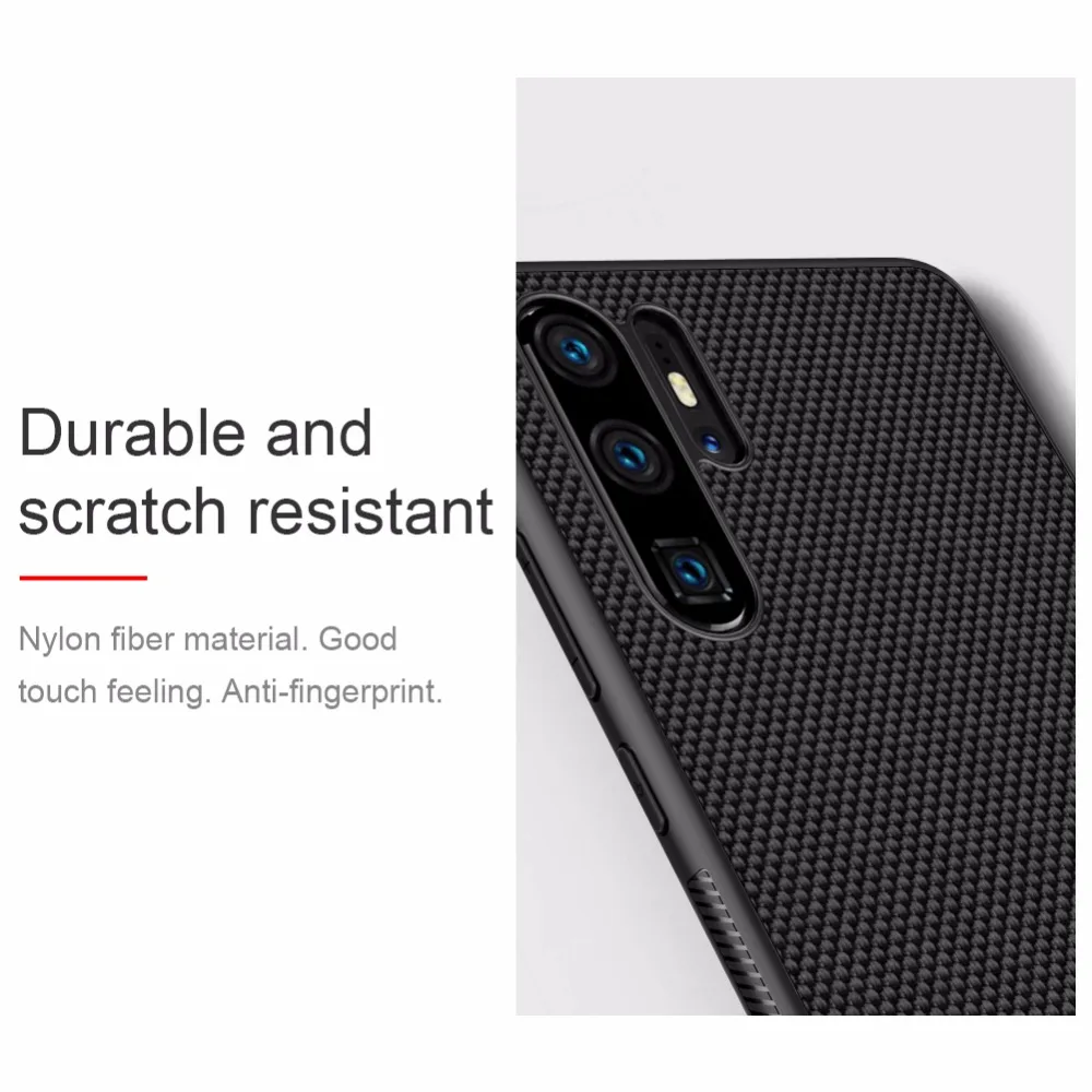 Чехол для huawei P30 Pro/huawei P30 чехол NILLKIN Текстурированный чехол из нейлона задняя крышка прочный нескользящий тонкий и светильник