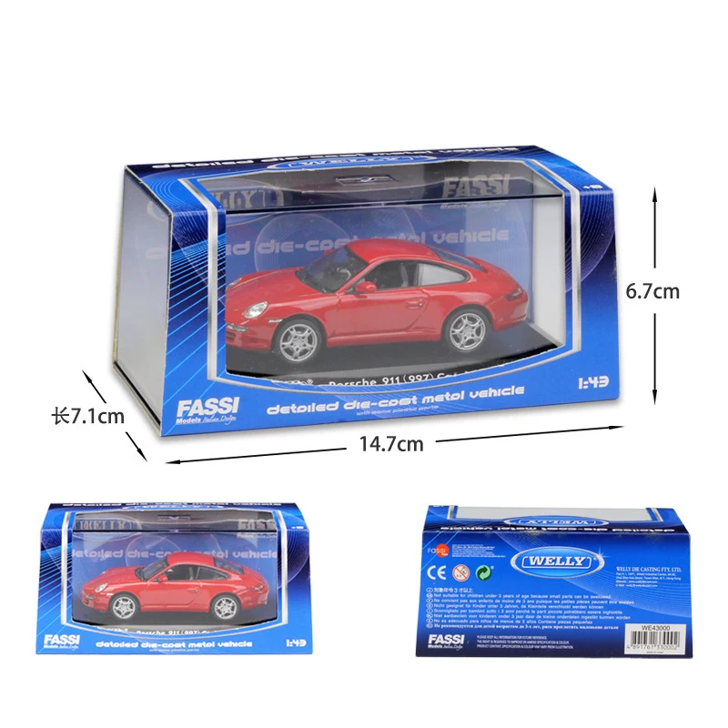 WELLY 1:43 металлическая модель игрушечного автомобиля Volvo/ALFA/Porsch/Audi/Benz спортивный автомобиль литья под давлением автомобиль мальчик коллекция игрушек для детей подарок