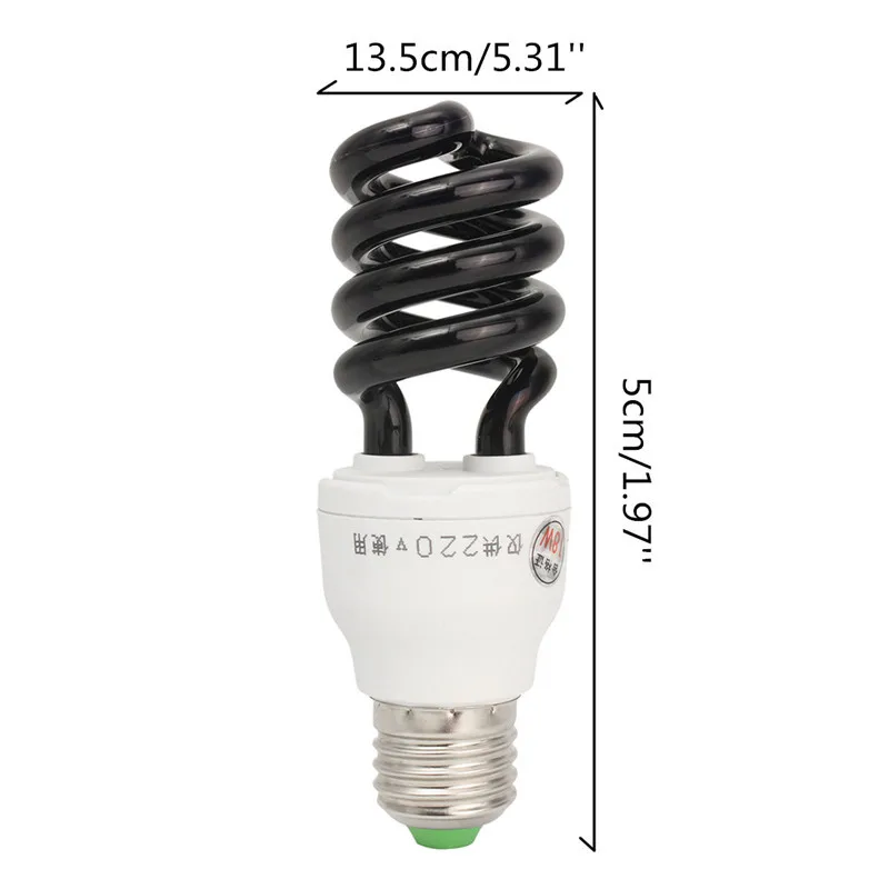 18W UV светильник ультрафиолетовой бактерицидной лампы E27 спиральные метчики для