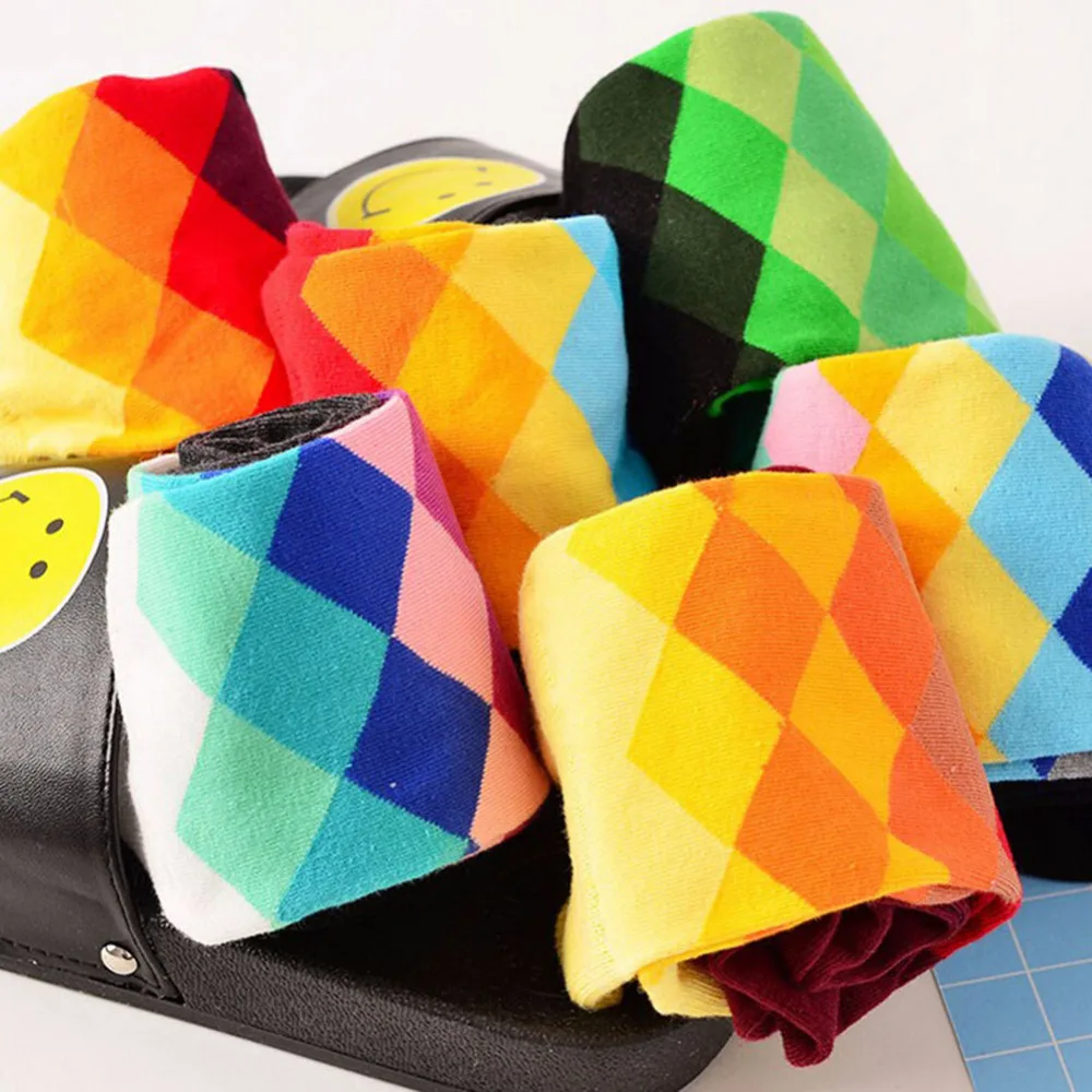 Мужские носки высокого качества разноцветные Модные мужские Короткие хлопковые