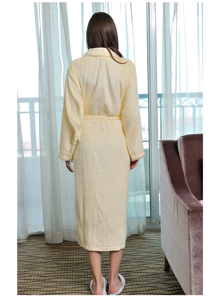 Новый весна-лето 2016 бамбуковое волокно материал обычный цвет банный халат с