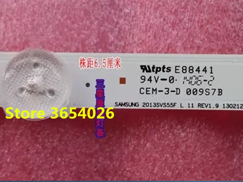 2 шт./лот светодиодная подсветка полоса D2GE-550SCB-R3 D2GE-550SCA-R3 для samsung UA55F6400AJ 2013SVS55F R 7 L 11
