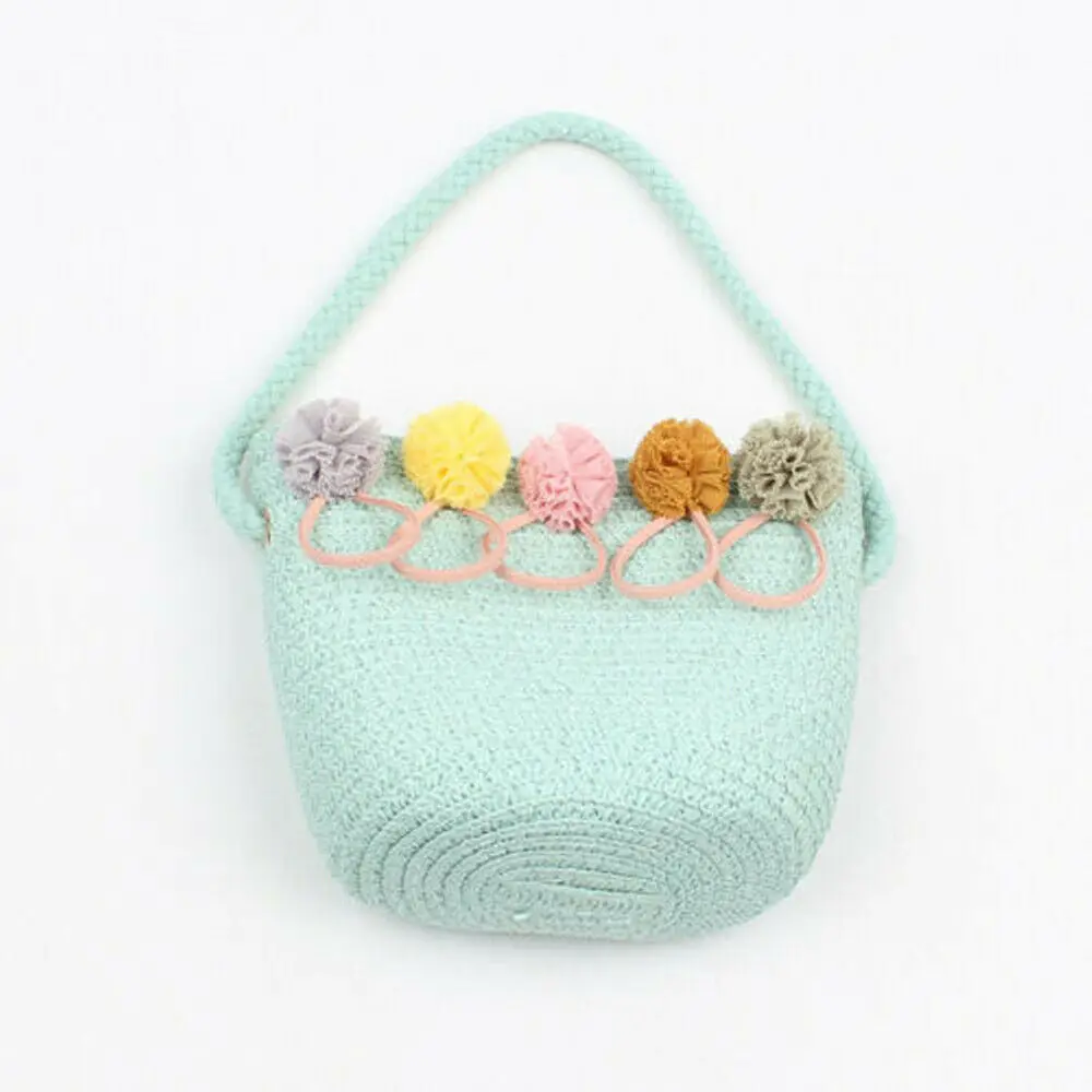 Baby Girls Bohemian Straw Woven Bag Rattan Wicker Handbag Shoulder Holiday Tote Shopping Beach Crossbody Plush Backpack | Игрушки и
