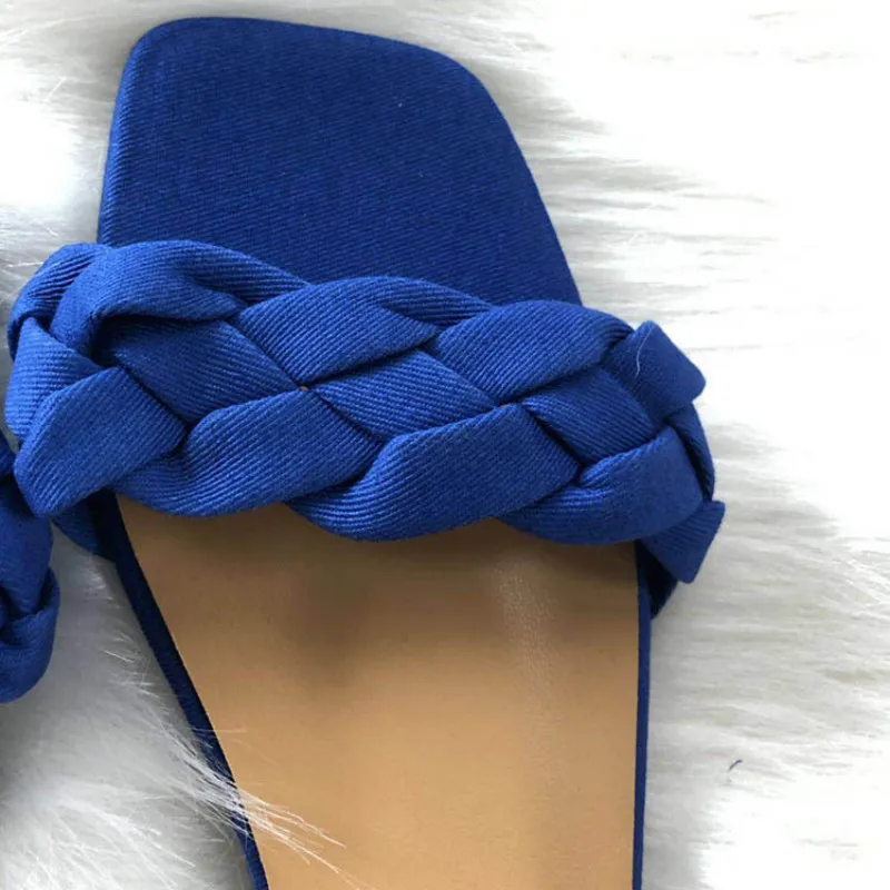 Женские тапочки Сезон лето Женская парусиновая обувь на плоской подошве Дышащие