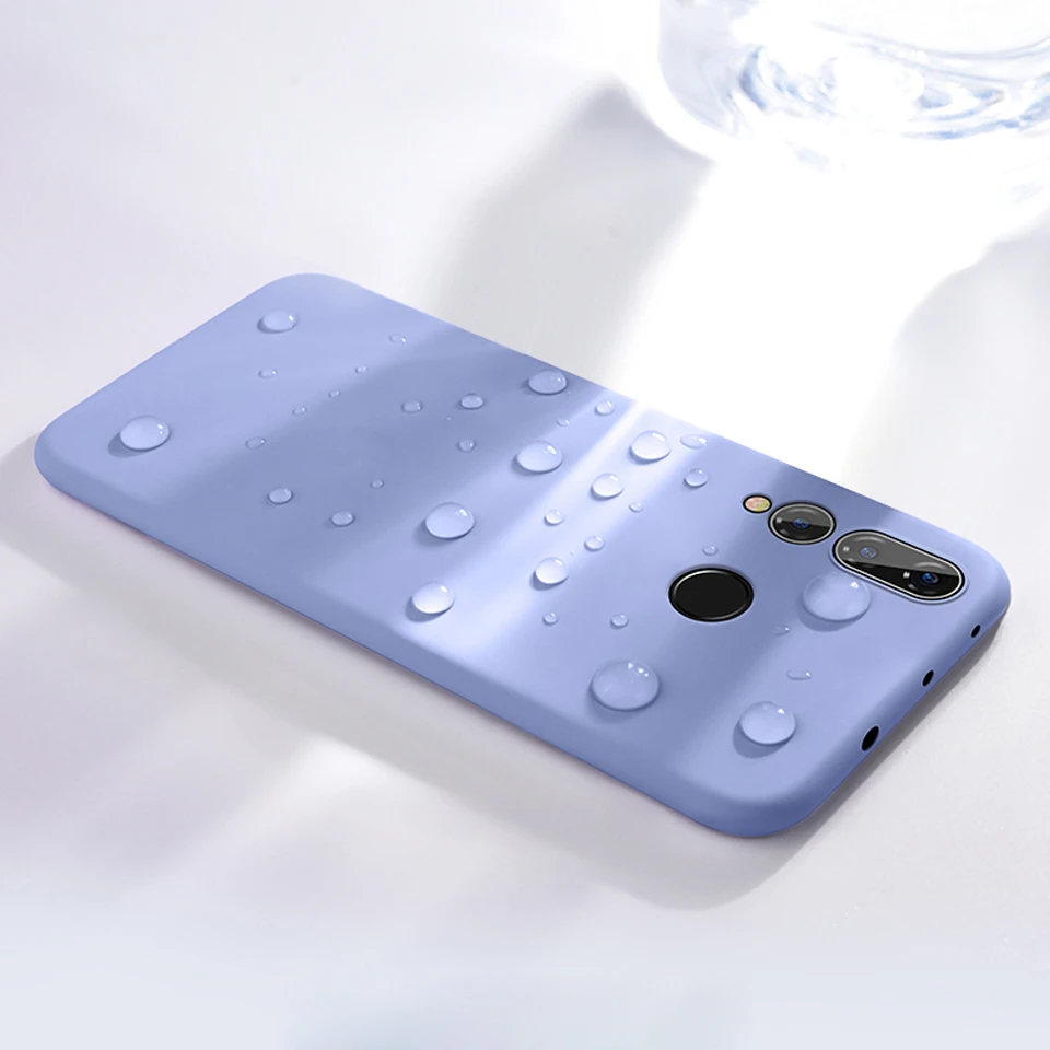 Для huawei Nova 4 4E 3 3i 2 S Чехол Мягкий сенсорный ТПУ официальный бренд Жидкая
