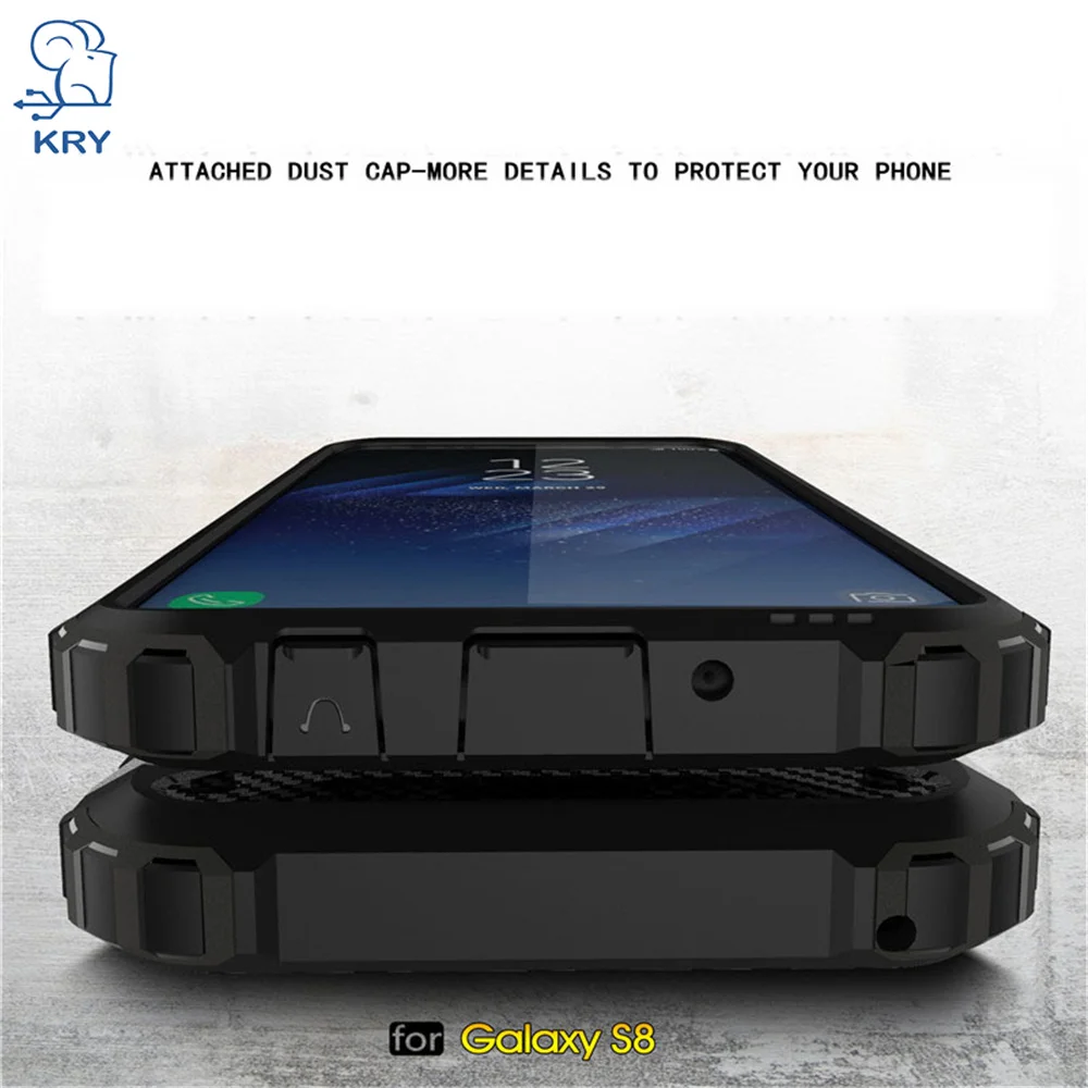 KRY Soft TPU Phone Cases for Samsung Galaxy S8 Plus Case Plastic Armor Cover For Anti Knock Capa Coque |