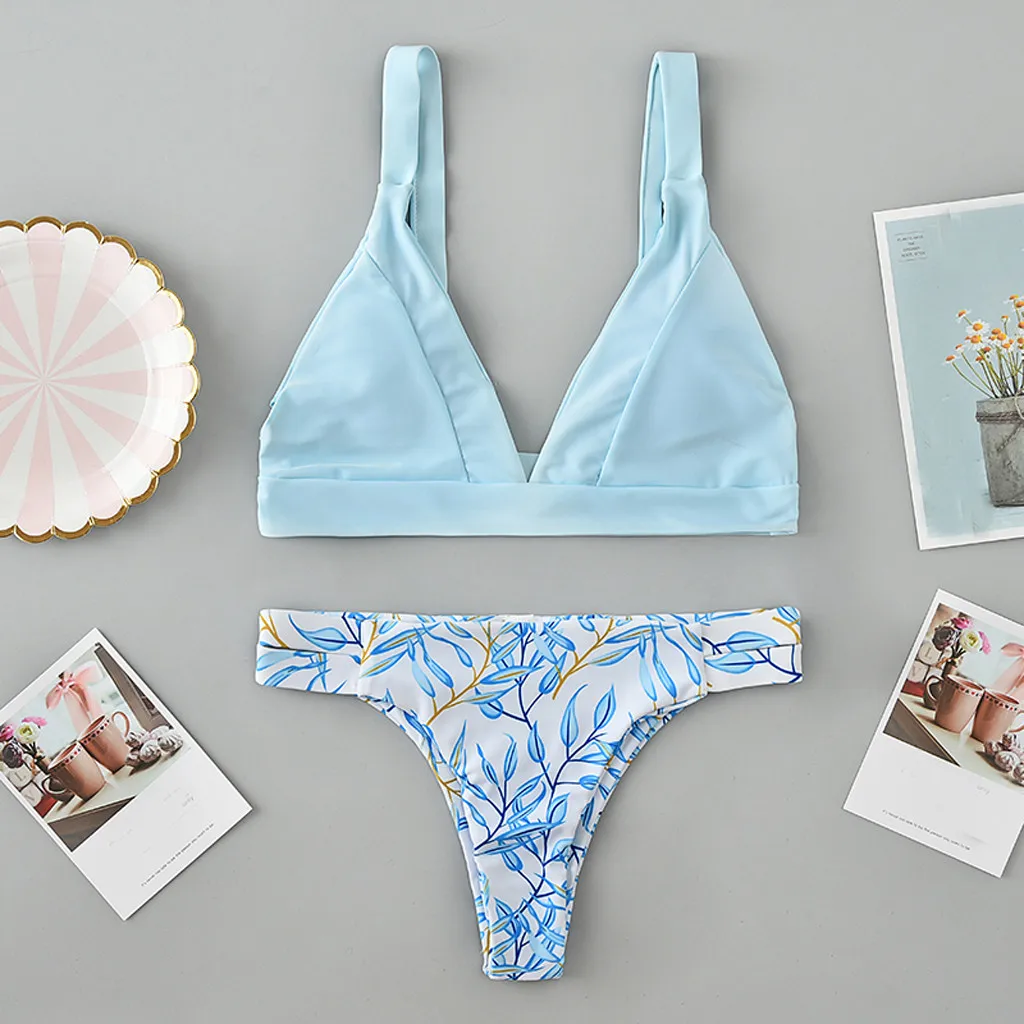 Женский купальник с цветочным принтом сексуальный Монокини высокой талией