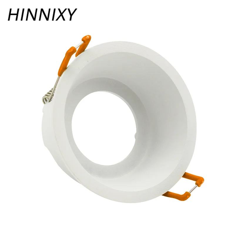 Hinnixy светодиодный светильник белого цвета с антибликовым покрытием, круглый светильник с глубокой вогнутой рамкой, сменная лампа MR16 6 Вт GU10 85-265 в 75 мм