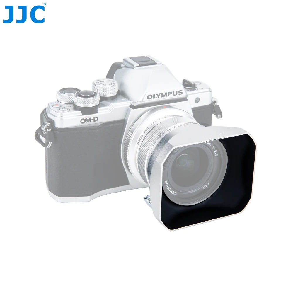 JJC металлическая квадратная линза капюшон 46 мм для объективов Olympus M. ZUIKO DIGITAL ED 12 1:2.