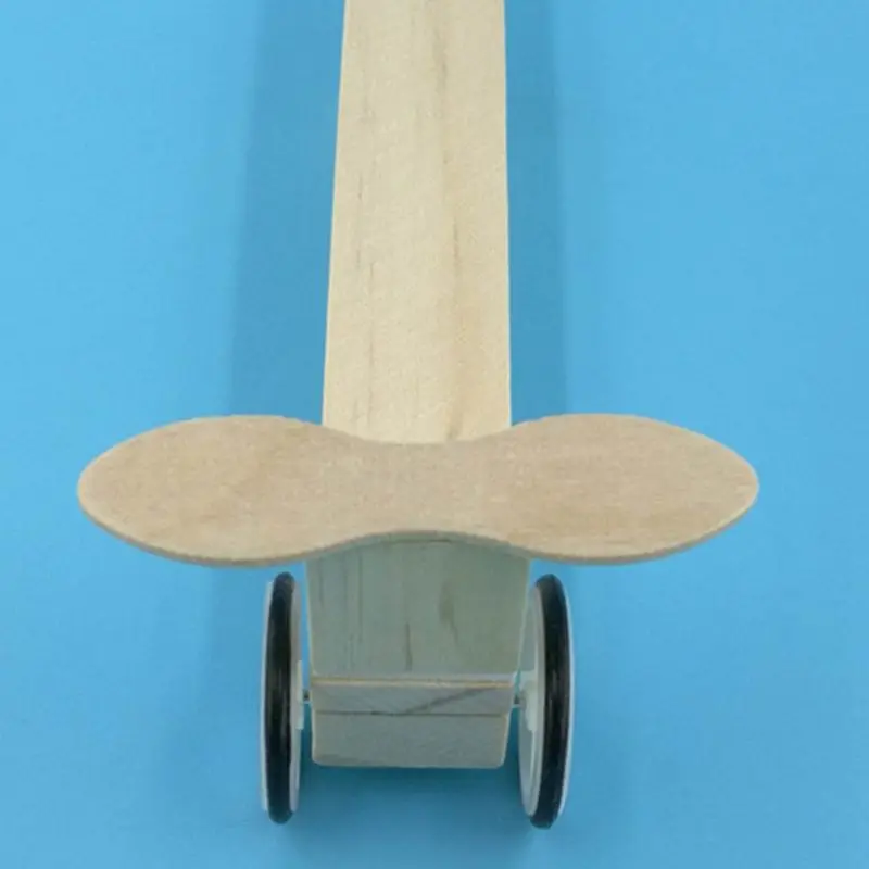 

HBB 1PC DIY Funny Electric Wooden Plane Aircraft Model Children Kids Boy Girls Creative Running Toy Educational Gifts