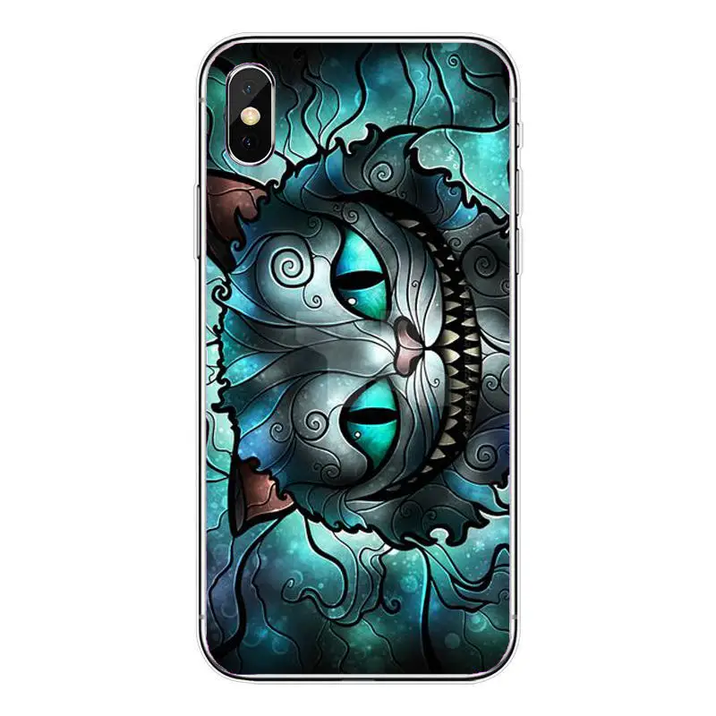 Алиса в стране чудес чехол для iPhone 6 s Чеширская кошка из мягкого силикона X 5 S XS Max 6s