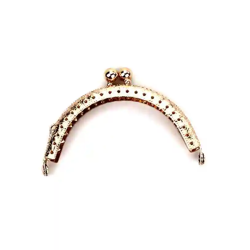 10 Pcs/Lot 8.5 CM Size Double Bead Semicircular Metal Purse Frame Kiss Clasp Clutch DIY Bag Accessory | Багаж и сумки