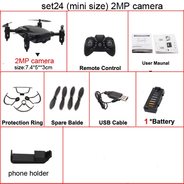 set24 Lamsam x12 Дрон FPV селфи Дрон складной Дрон с камерой HD 0.3MP/2MP камера Wifi RC Квадрокоптер VS X12 E58 - Цвет: set24