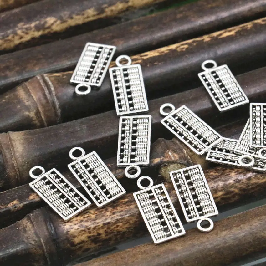 10 шт. оптовая торговля счетная рамка кулон тибетский серебряный цвет DIY Подвески