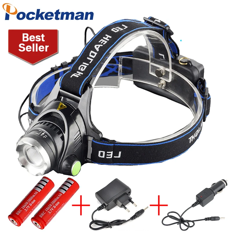 Налобный фонарь XML T6 светодиодный 9000 лм|headlamp zoomable|headlight headlampled headlight headlamp |