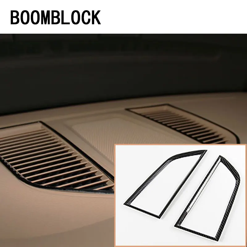 

Стайлинг автомобиля, 3D наклейки из углеродного волокна для Porsche Macan 2015 2016 2017 2018, Крышка центральной панели, аксессуары для отделки рамы