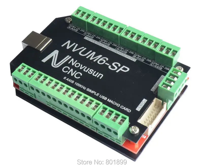 6 оси USB Mach3 карты 100 кГц Интерфейс Совета CNC Шаговые двигатели Драйвер