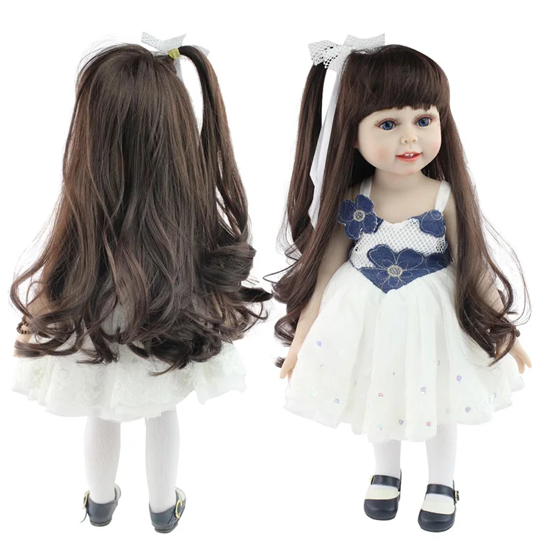 

WINCO 45cm Handmade Full Body Vinyl Reborn American Dolls Realistic Silicone Baby Girls Doll Toys for Children Christmas Gift