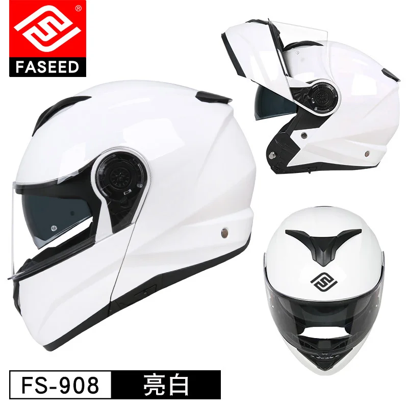 FASEED Filp up модульный мотоциклетный шлем гонки Casco мотоциклетные шлемы de Motociclista двойные козырьки моторный шлем - Цвет: 3