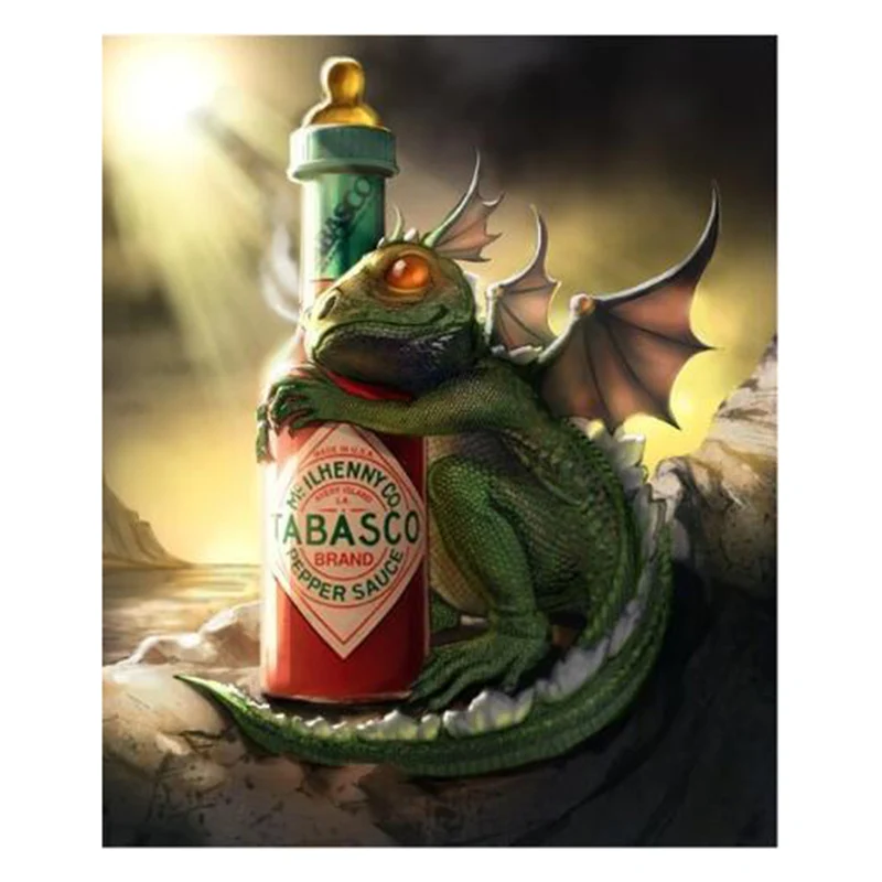 Diy Алмазная роспись дракона tabasco Вышивка крестом мозаика вышивка домашнее