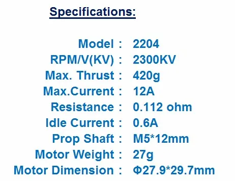 4 шт. 2204 2300KV CW/CCW бесщеточный двигатель для мини QAV250 280 мм квадрокоптера