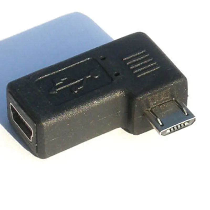 Преобразователь адаптера под прямым углом USB 2 0 Mini A 5 pin мама к Micro B 5pin