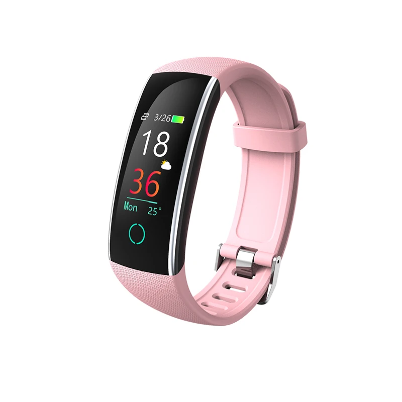 pink Uhoofit SC20 Bluetooth IP68 Водонепроницаемые Смарт-часы для женщин, для девушек, монитор сердечного ритма, фитнес-трекер, умные часы для Android IOS - Цвет: pink