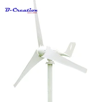 400w wind generator 12v 24v 3 blades max power 500w small wind turbine with 600w waterproof pwm wind solar hybrid controller