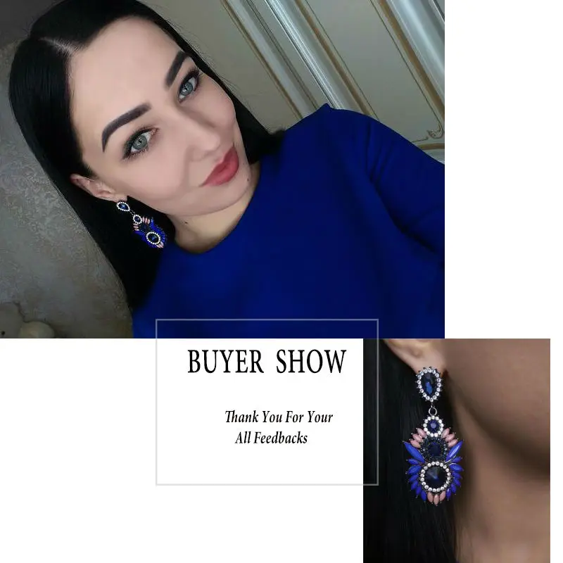 Женские акриловые серьги капельки VEYO винтажные с кристаллами лидер продаж|jewelry