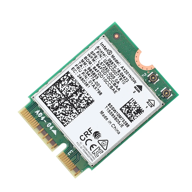 2,4 Гбит/с двухдиапазонный беспроводной адаптер для Intel ax201 ax201NGW NGFF Key E M.2 802.11ax CNVIO Wifi карта с BT5.0 ноутбук для WIn10