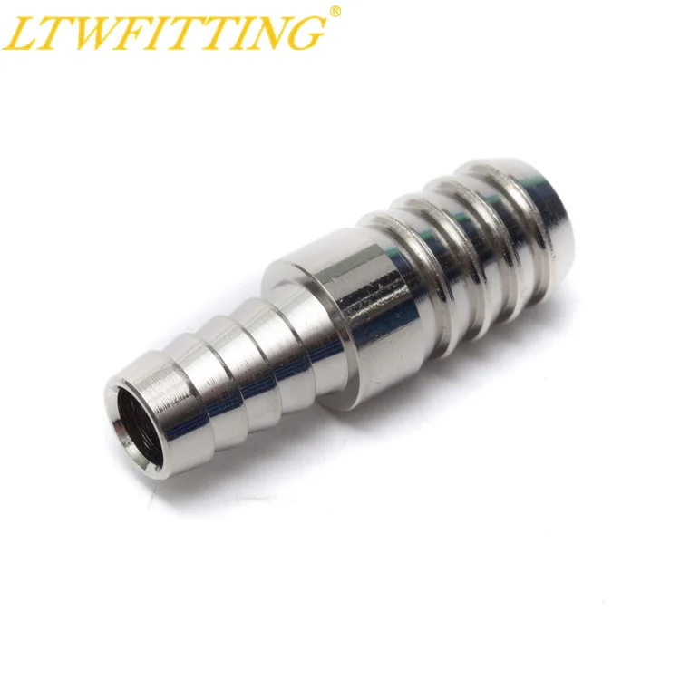 LTWFITTING латунный шлангный редукционный никелевый Сплайсер 3/8 &quotID Hose x1/2&quot ID Fitting Air